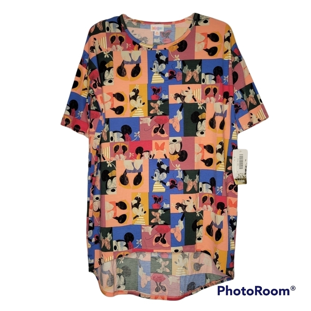 LulaRoe Irma Tunic Top Featuring Disney's Vintage Minnie Mouse